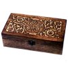 Caja de madera de mango para aceites esenciales – Floral, 24+1 compartimentos
