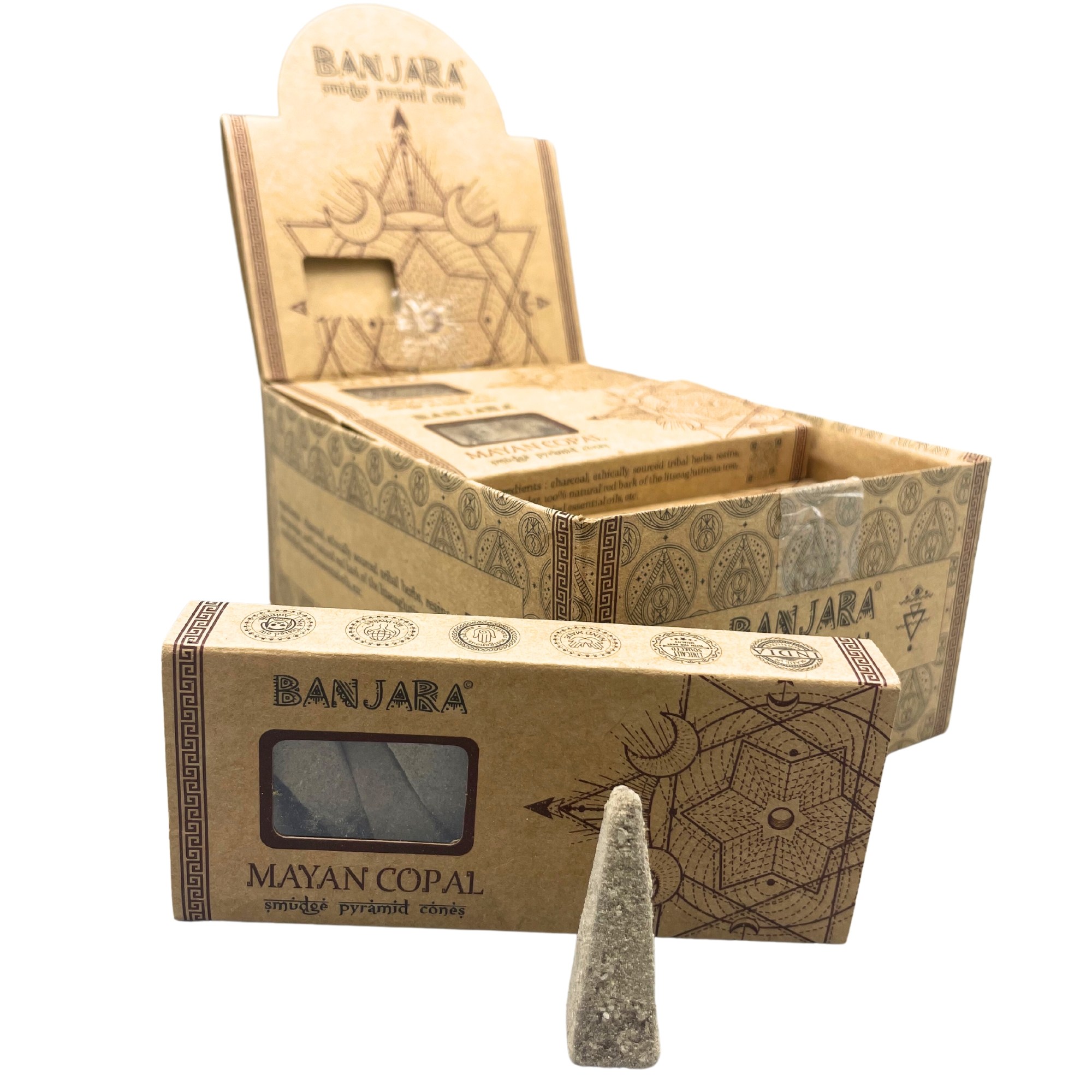 Conos piramidales Banjara Smudge – Copal Maya - Imagen 3