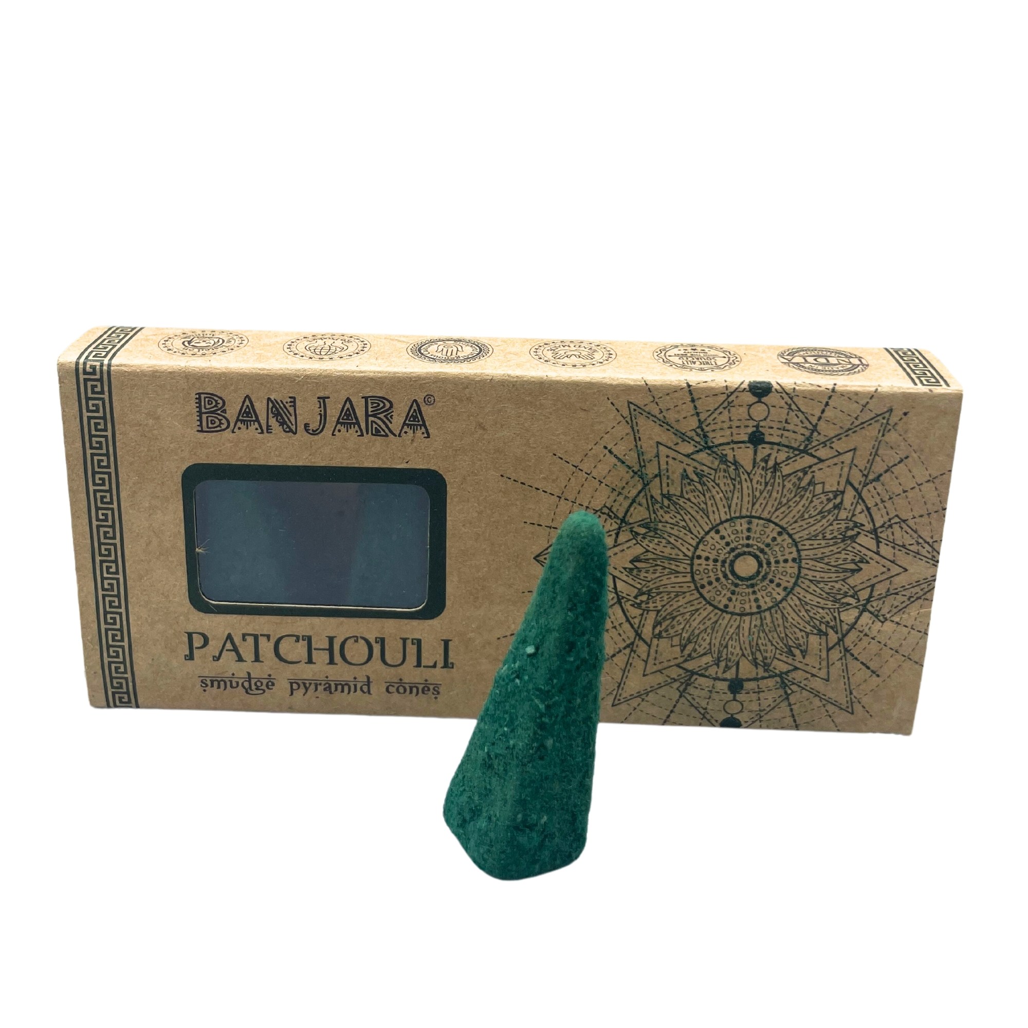 Conos piramidales Banjara Smudge – Pachulí - Imagen 2