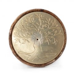Disco portaincienso Árbol de la Vida de madera de mango