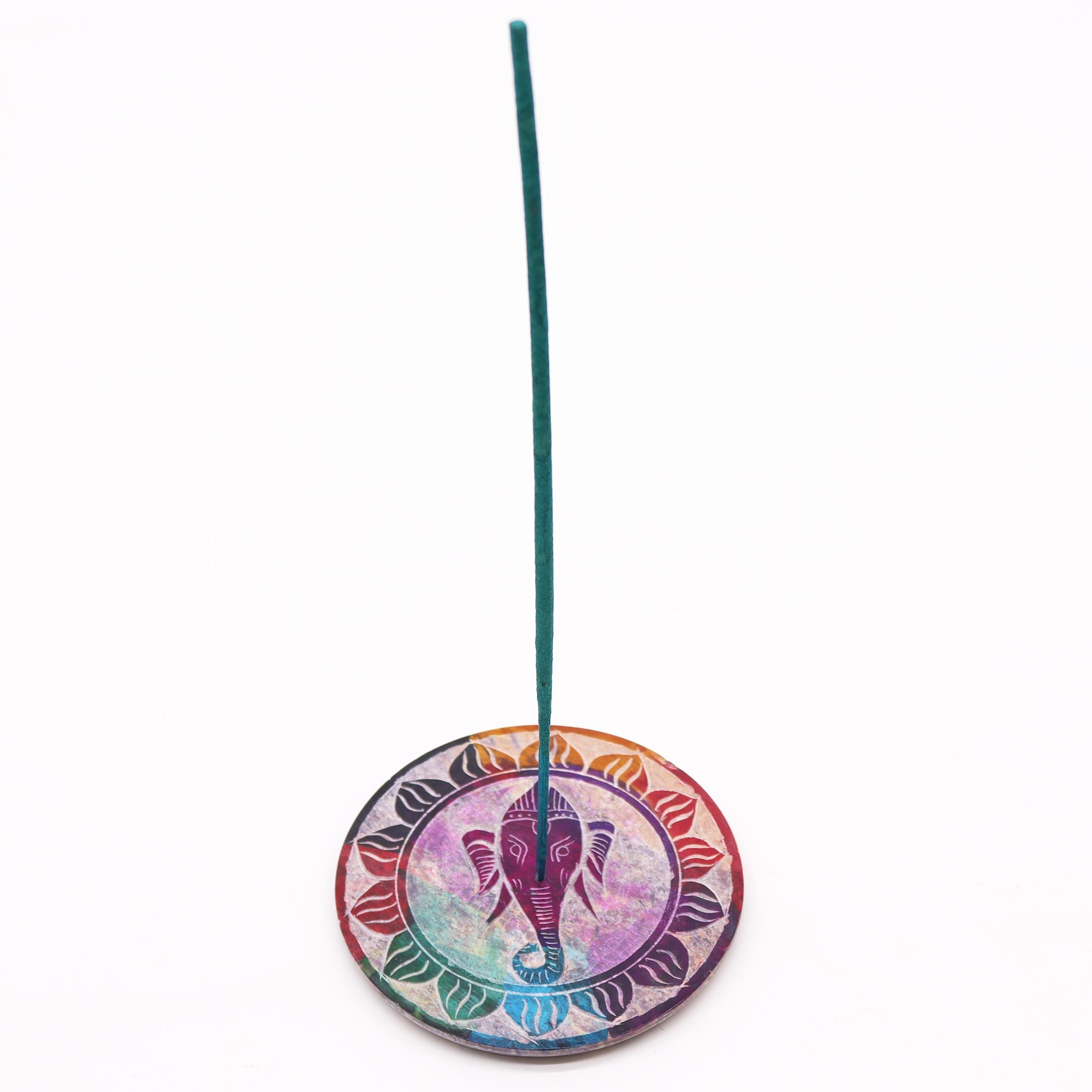 Disco portaincienso de esteatita – Ganesha - Imagen 2