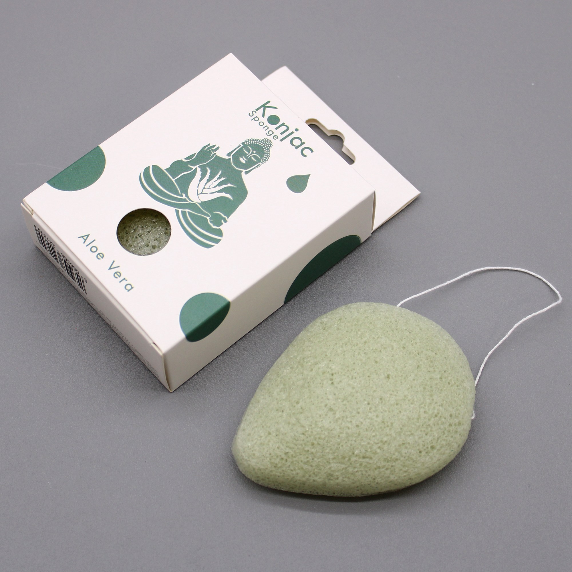 Esponja facial konjac con aloe vera - Imagen 2