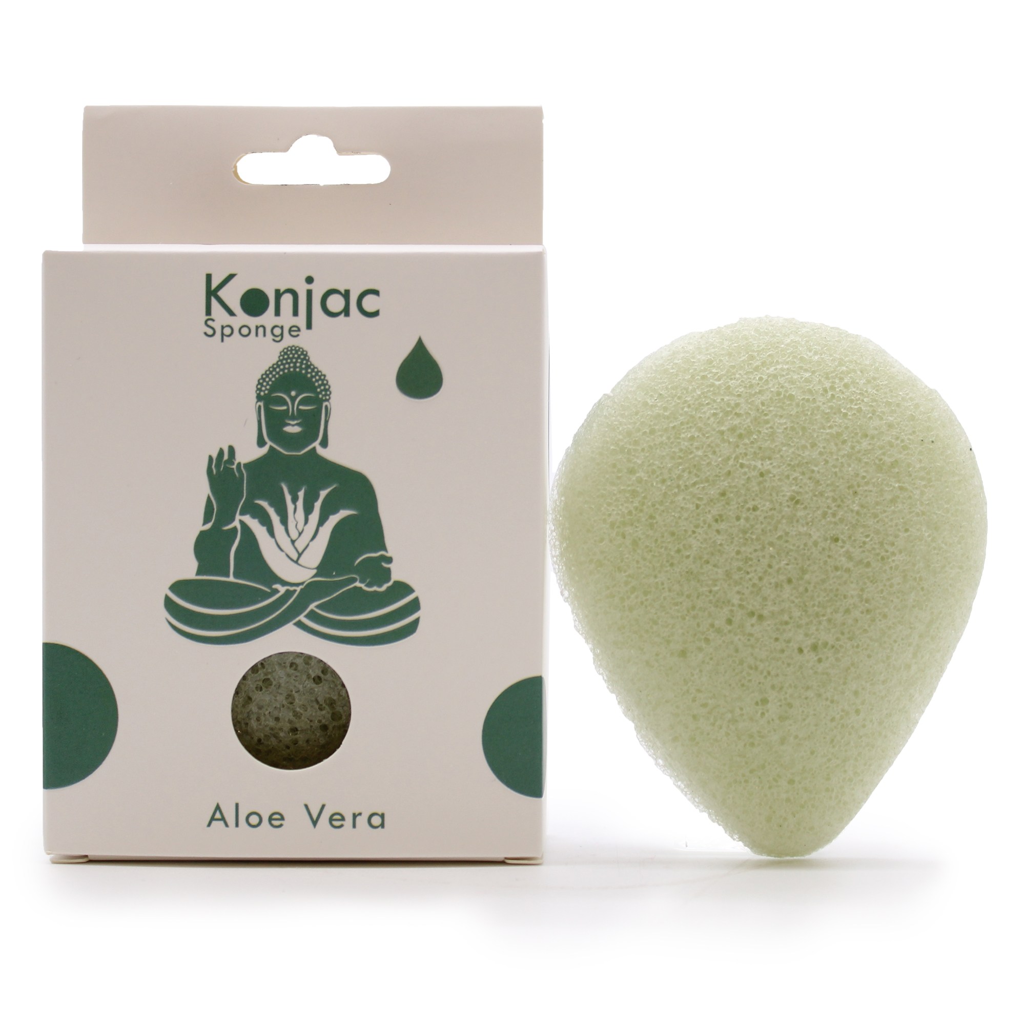 Esponja facial konjac con aloe vera