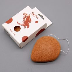 Alternative view of Esponja facial konjac con arcilla roja