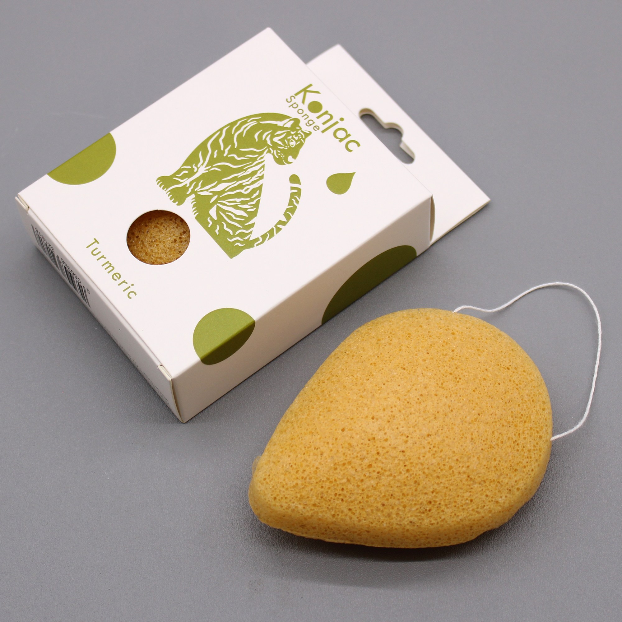 Esponja facial konjac con cúrcuma - Imagen 2