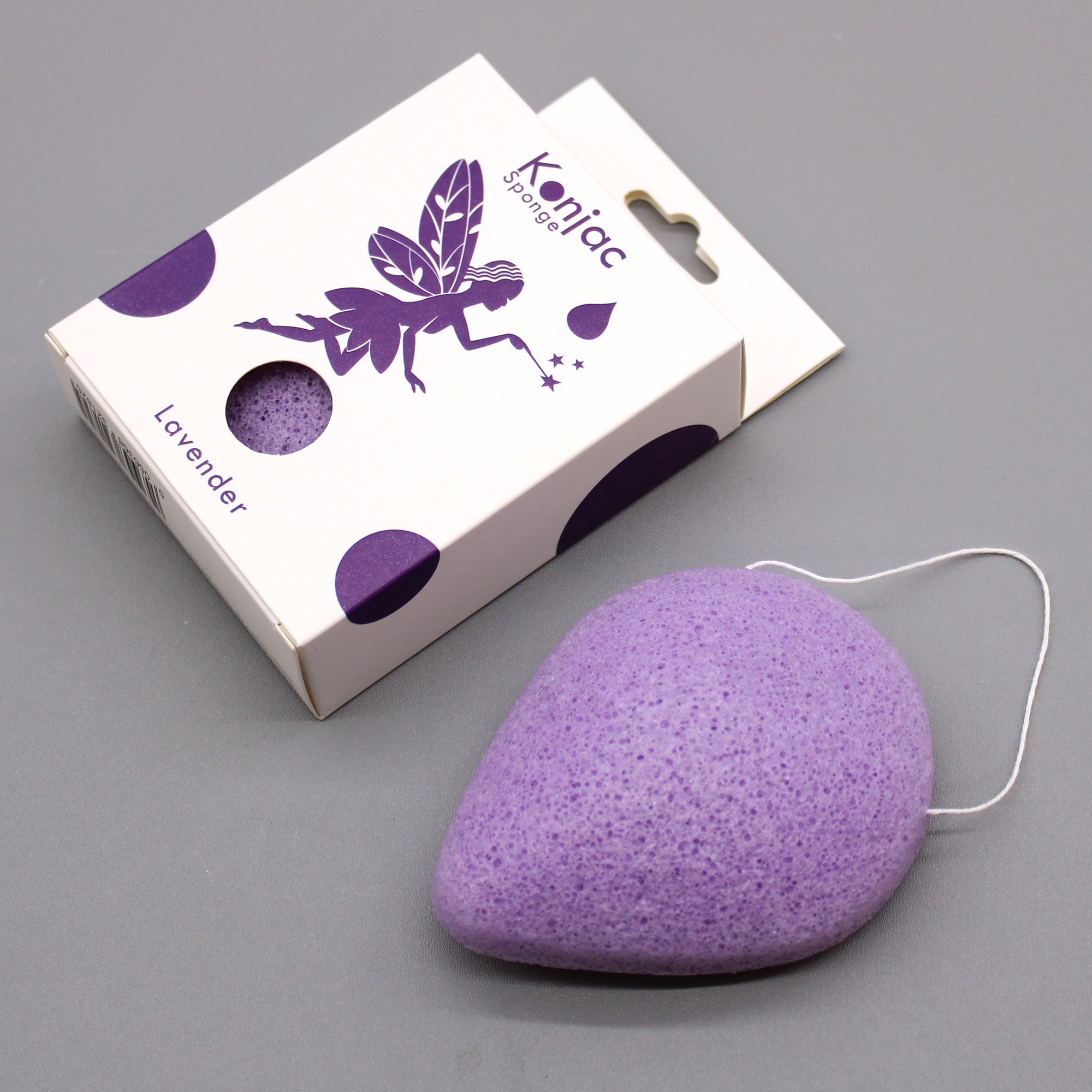 Esponja facial konjac con lavanda - Imagen 2