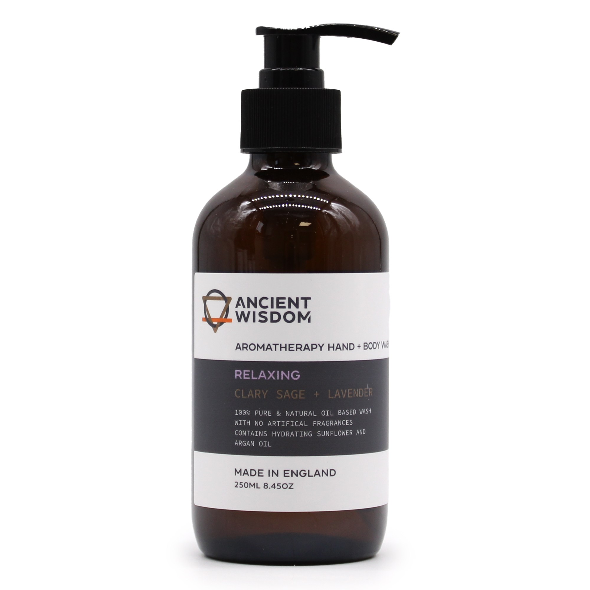 Gel limpiador de manos y cuerpo de salvia esclarea y lavanda