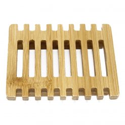 Alternative view of Jabonera de madera de hemu con diseño de piano
