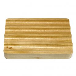 Alternative view of Jabonera de madera hemu acanalada