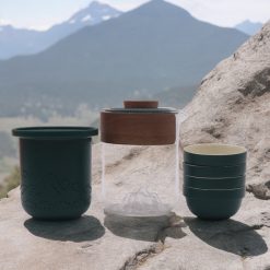 Alternative view of Juego de té de viaje Montaña con tetera y 4 tazas