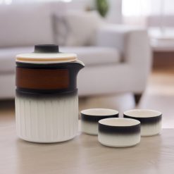 Alternative view of Juego de té de viaje Tres Amigos con tetera y 3 tazas