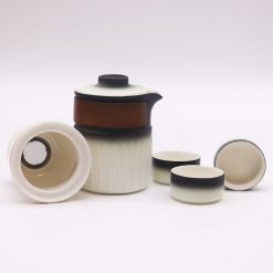 Juego de té de viaje Tres Amigos con tetera y 3 tazas - Imagen 3