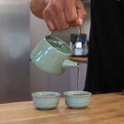 Alternative view of Juego de té Verde Jade con tetera y 2 tazas