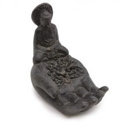 Mano portaincienso Buda – Negro