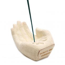 Mano portaincienso Loto – Blanco - Imagen 3
