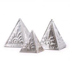Moldes piramidales para incienso en polvo – Aluminio natural