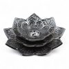 Portaincienso Flor de Loto triple