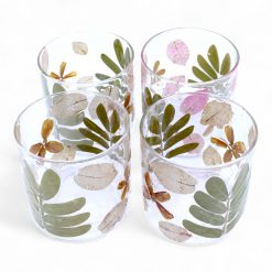 Alternative view of Portavelas de vidrio reciclado Primavera – 8 × 8 cm
