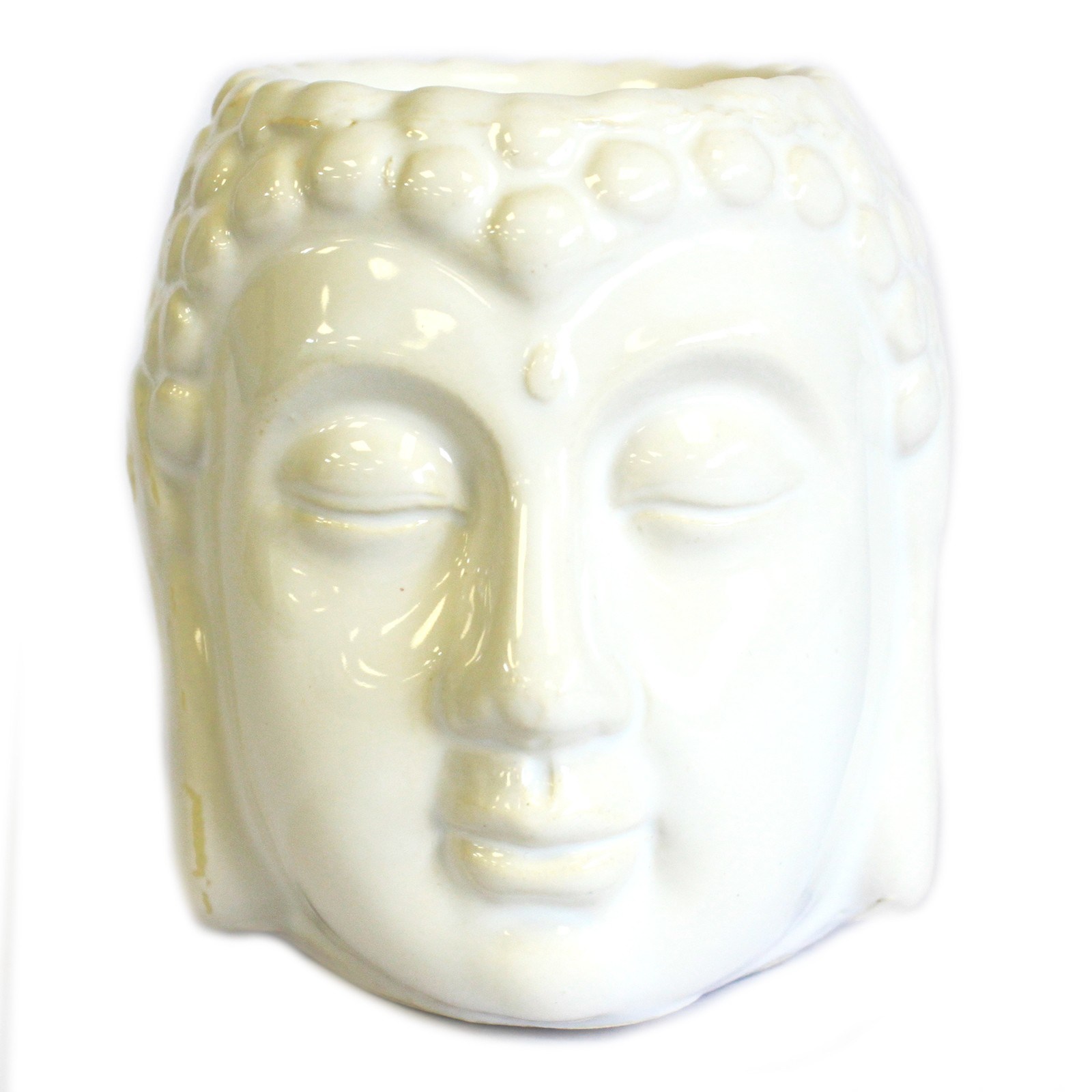 Quemador aromático Buda Blanco