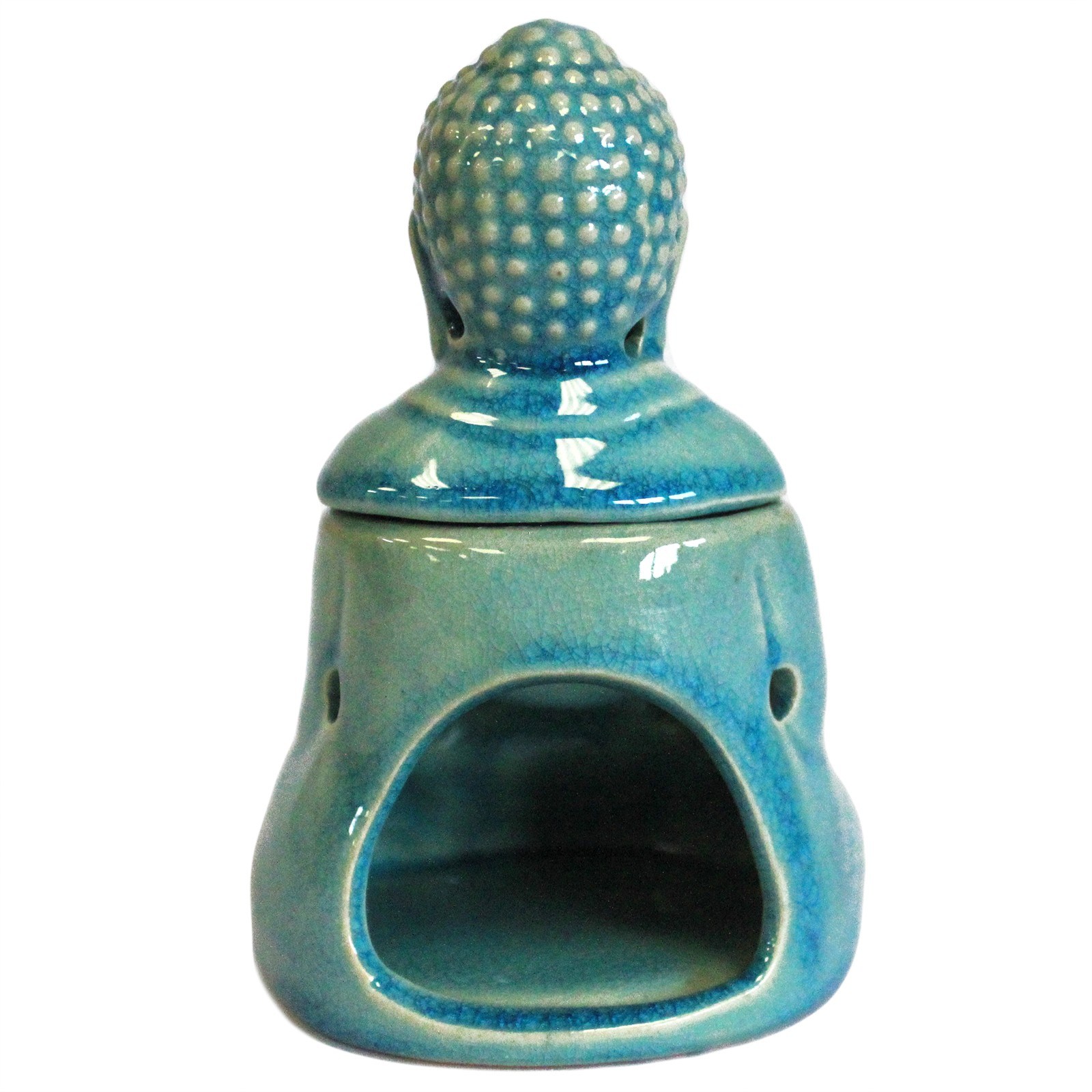 Quemador aromático Buda Sentado Azul - Imagen 2