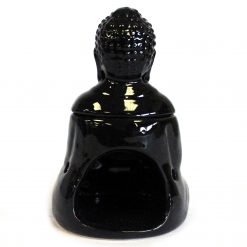 Alternative view of Quemador aromático Buda sentado – Negro