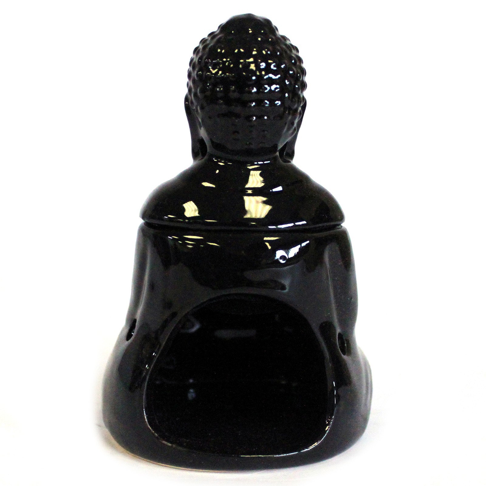 Quemador aromático Buda Sentado Negro - Imagen 2