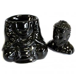Quemador aromático Buda Sentado Negro - Imagen 3