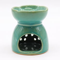 Alternative view of Quemador aromático cerámico Árbol de la vida – Azul