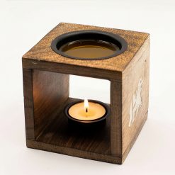 Quemador aromático Elefante Cuadrado en madera de mango - Imagen 3