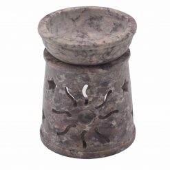 Quemador aromático de esteatita Sol y estrellas
