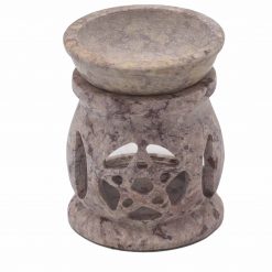 Quemador aromático de esteatita Triple luna – Pentagonal