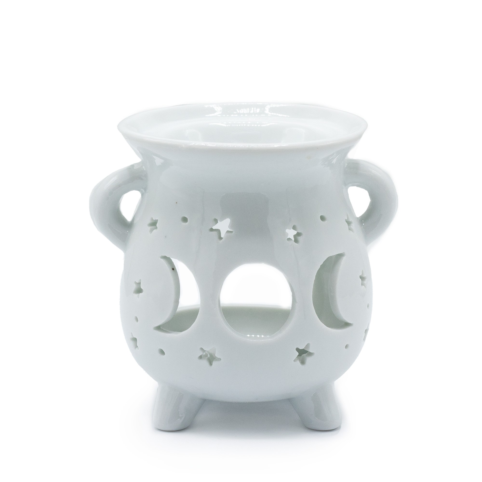 Quemador aromático Fases Lunares Blanco