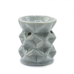 Quemador aromático geométrico – Gris