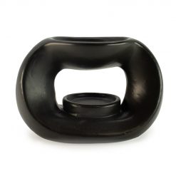 Quemador aromático Zen ovalado – Negro mate