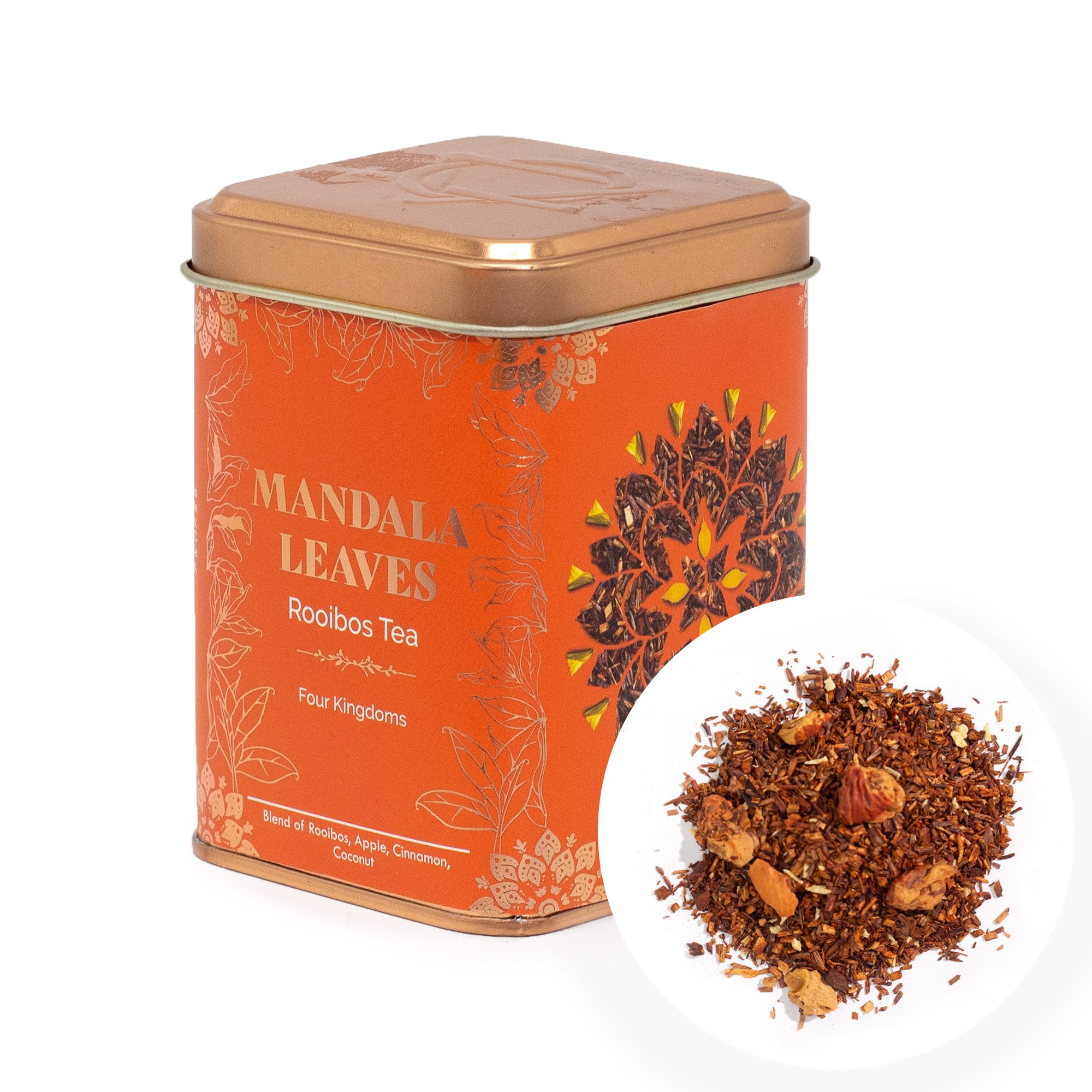 Rooibos Cuatro Reinos con manzana y coco