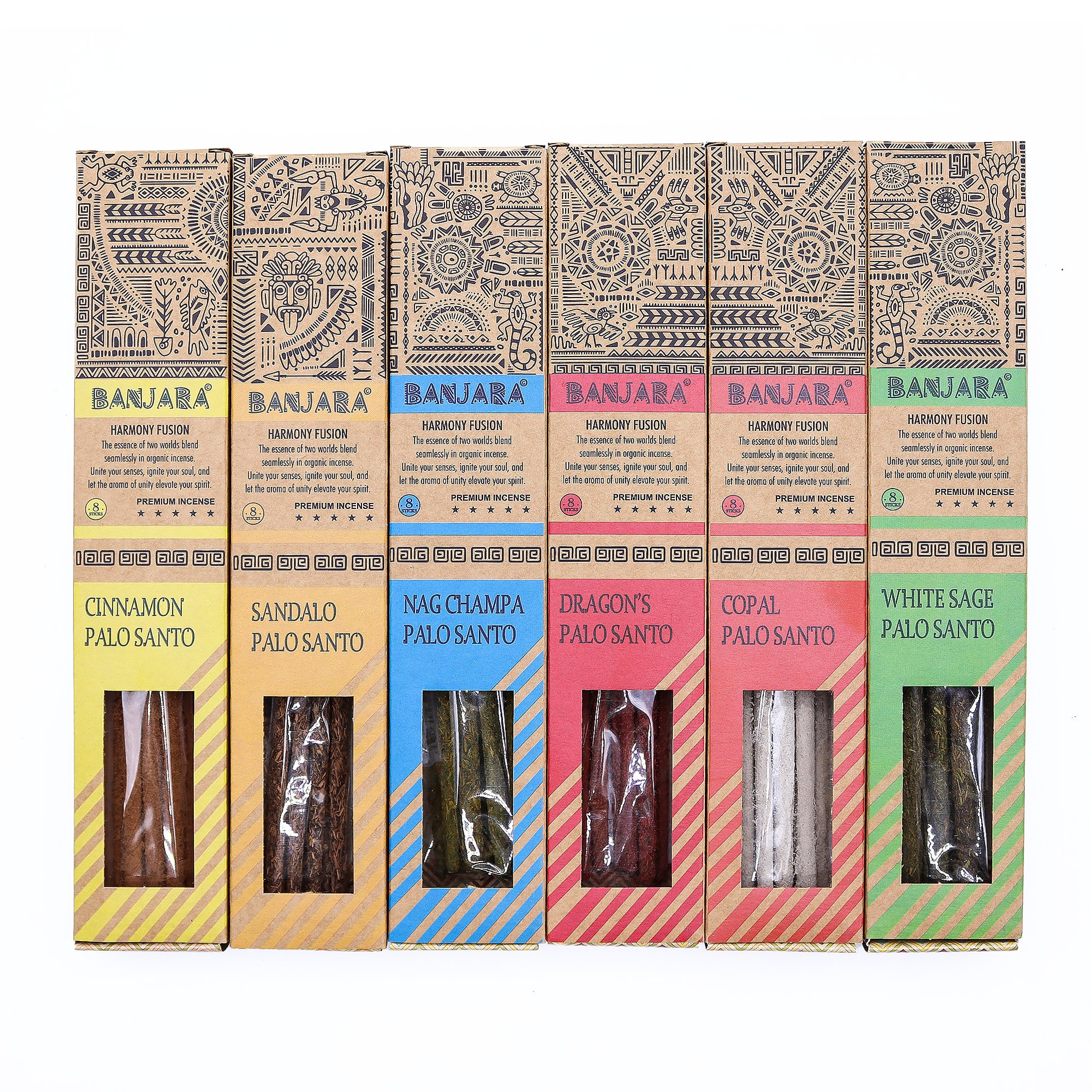Set Banjara Palo Santo para sahumar – 6 cajas - Imagen 2