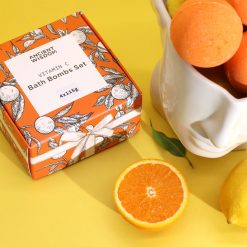 Set de 4 bombas de baño de naranja y limón con vitamina C - Imagen 3