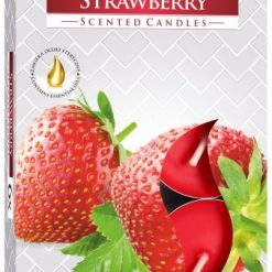 Set de 6 velas de té perfumadas – Fresa