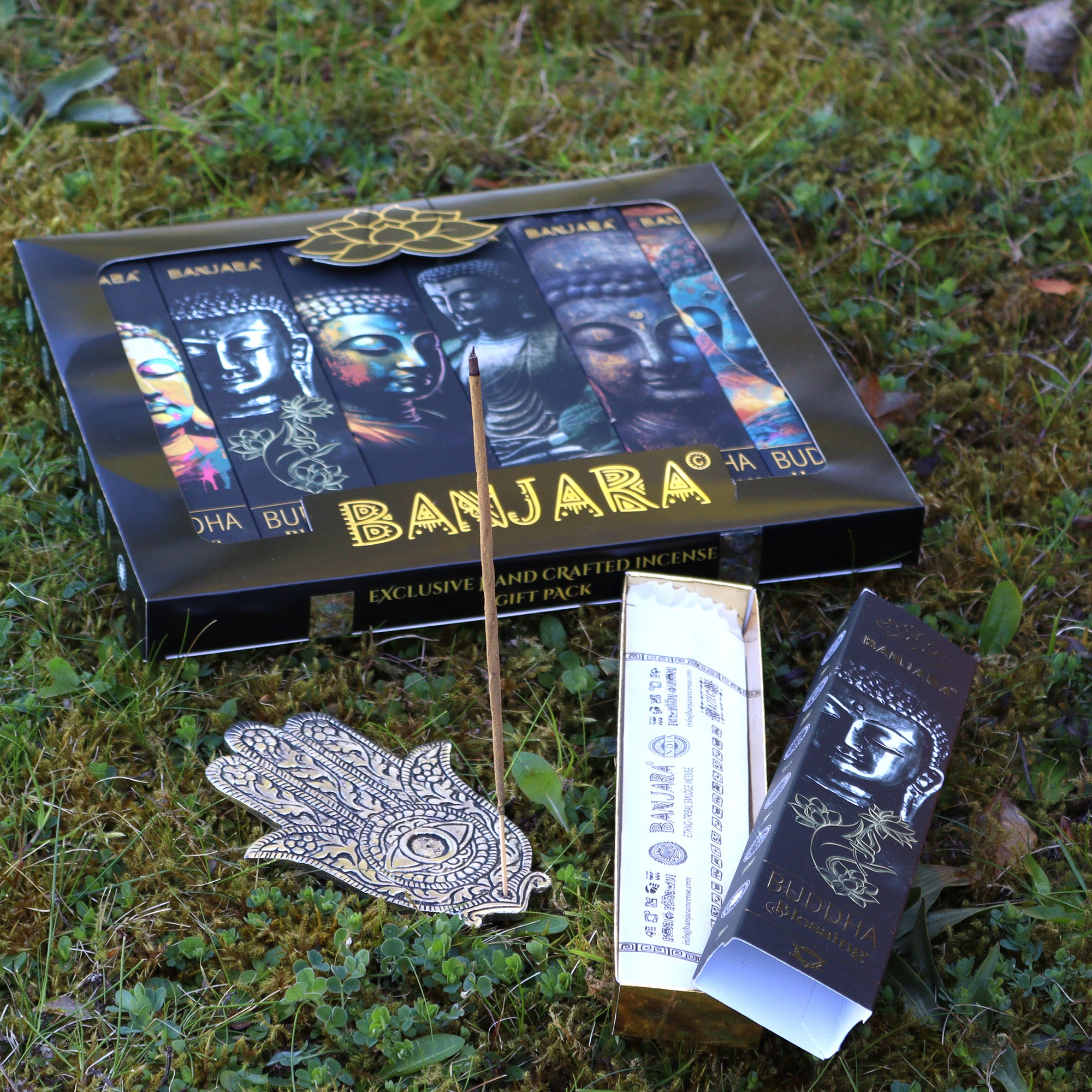 Set de inciensos Banjara Buddha – 6 Aromas - Imagen 2