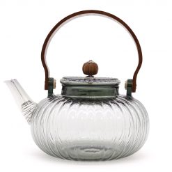 Tetera de vidrio Carbón Nacarado con infusor – 950 ml