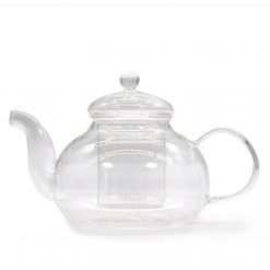 Tetera de vidrio Perla Redonda con infusor – 800 ml