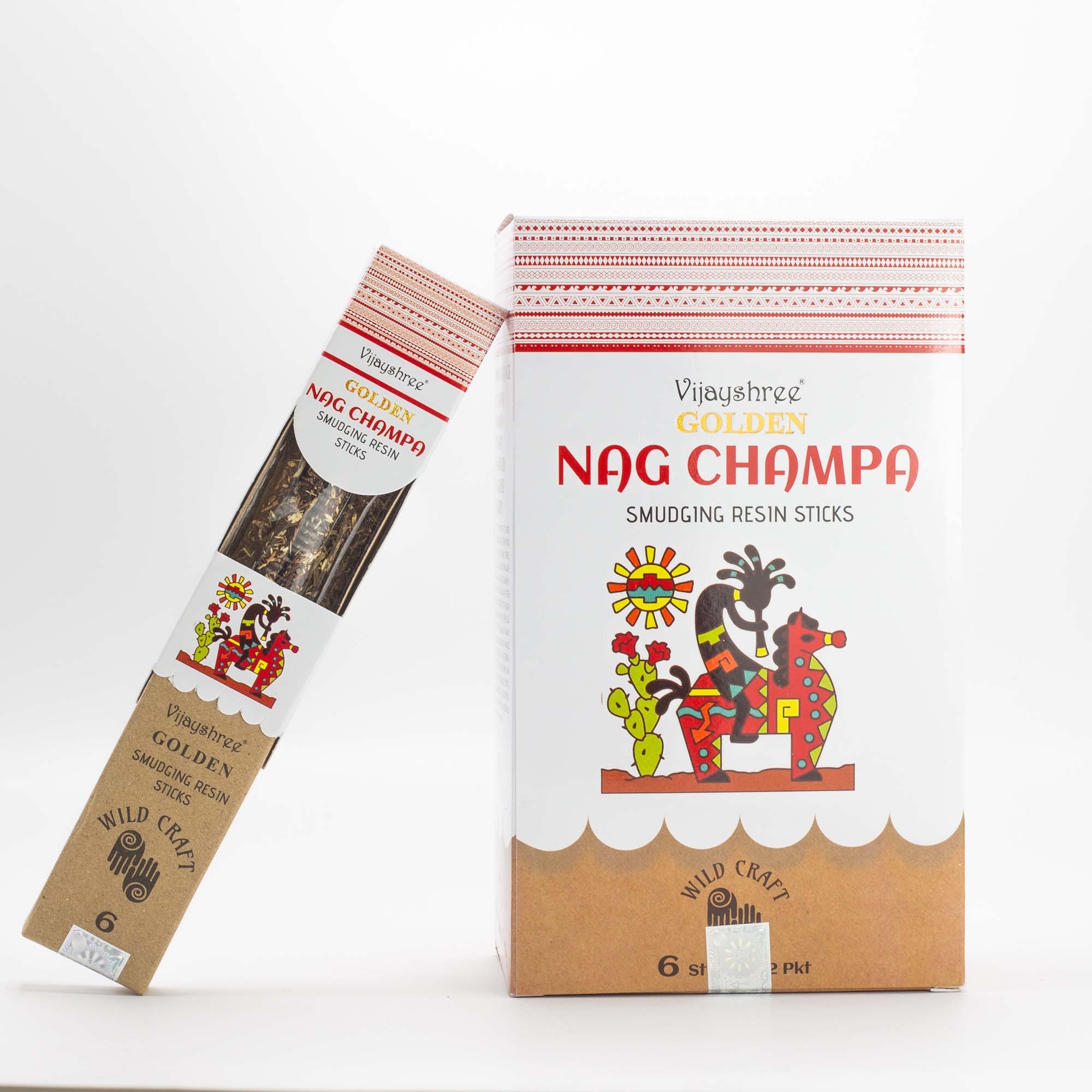 Varillas de resina dorada – Nag Champa - Imagen 3