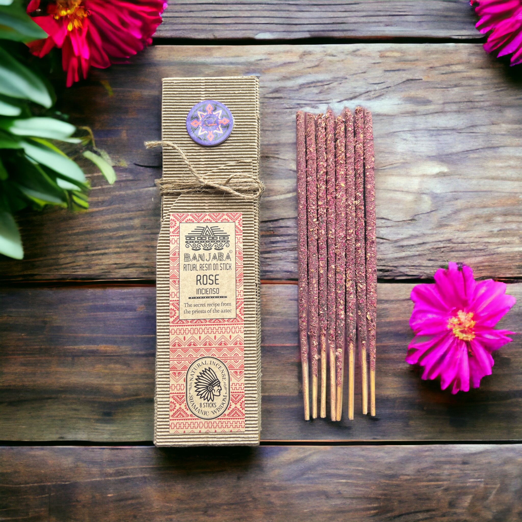 Varillas de resina ritual – Rosa