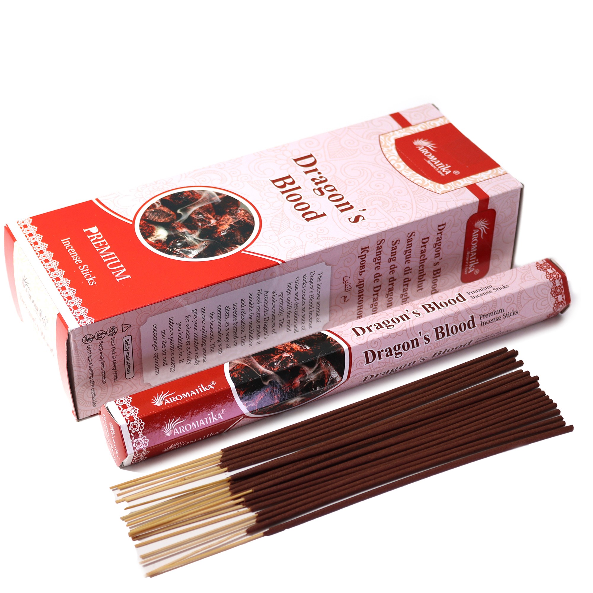 Varitas de incienso Aromatika sin carbón – Sangre de Dragón