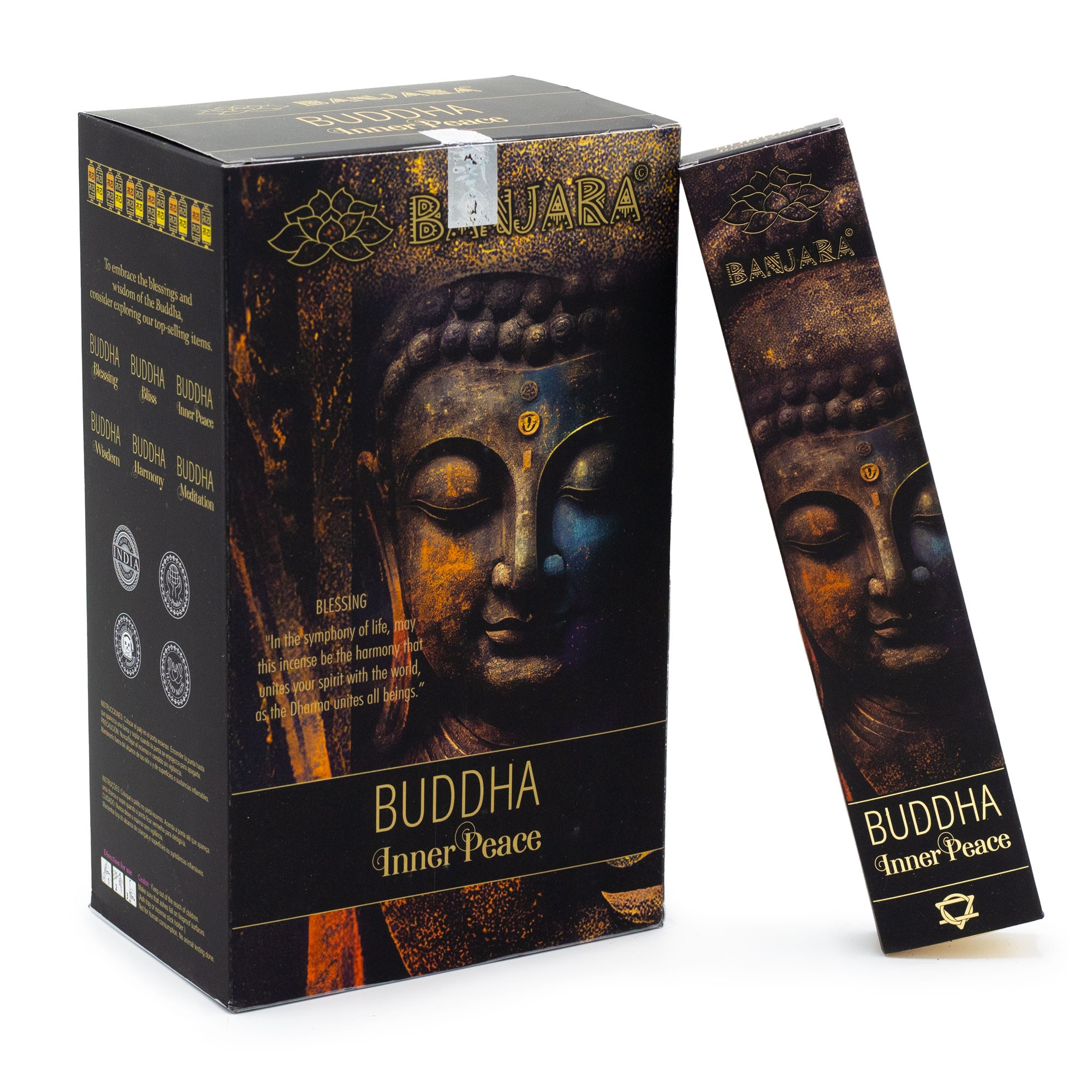 Varitas de incienso Banjara Buddha – Paz Interior