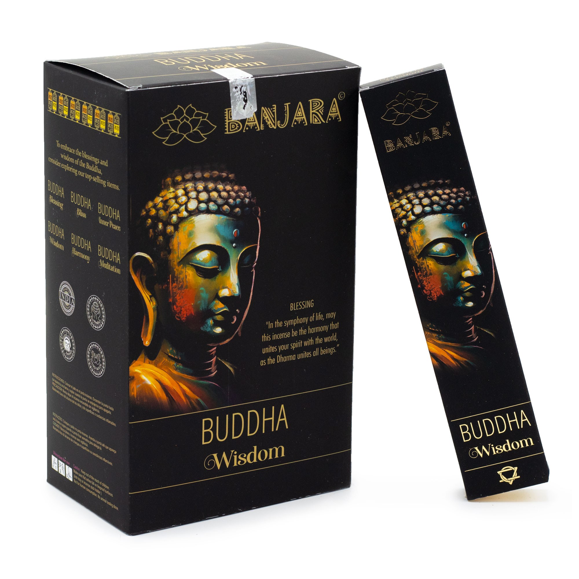 Varitas de incienso Banjara Buddha – Sabiduría