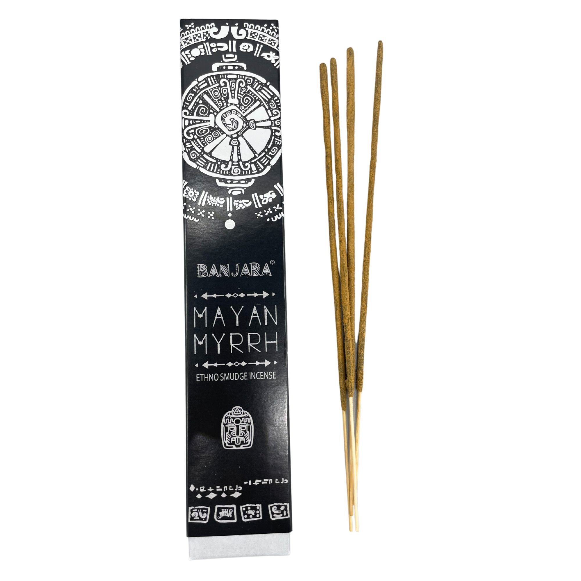 Varitas de incienso Banjara Tribal Smudge – Mirra Maya - Imagen 2