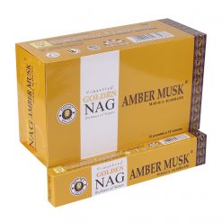 Varitas de incienso Golden Nag – Almizcle Ámbar
