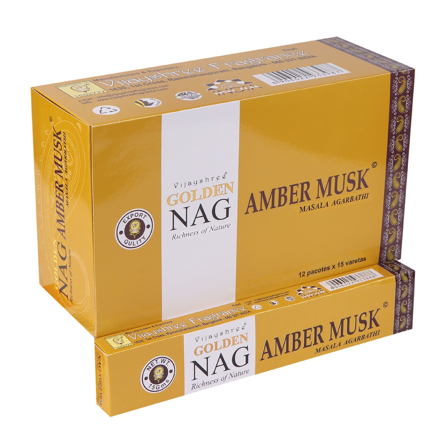 Varitas de incienso Golden Nag – Almizcle Ámbar