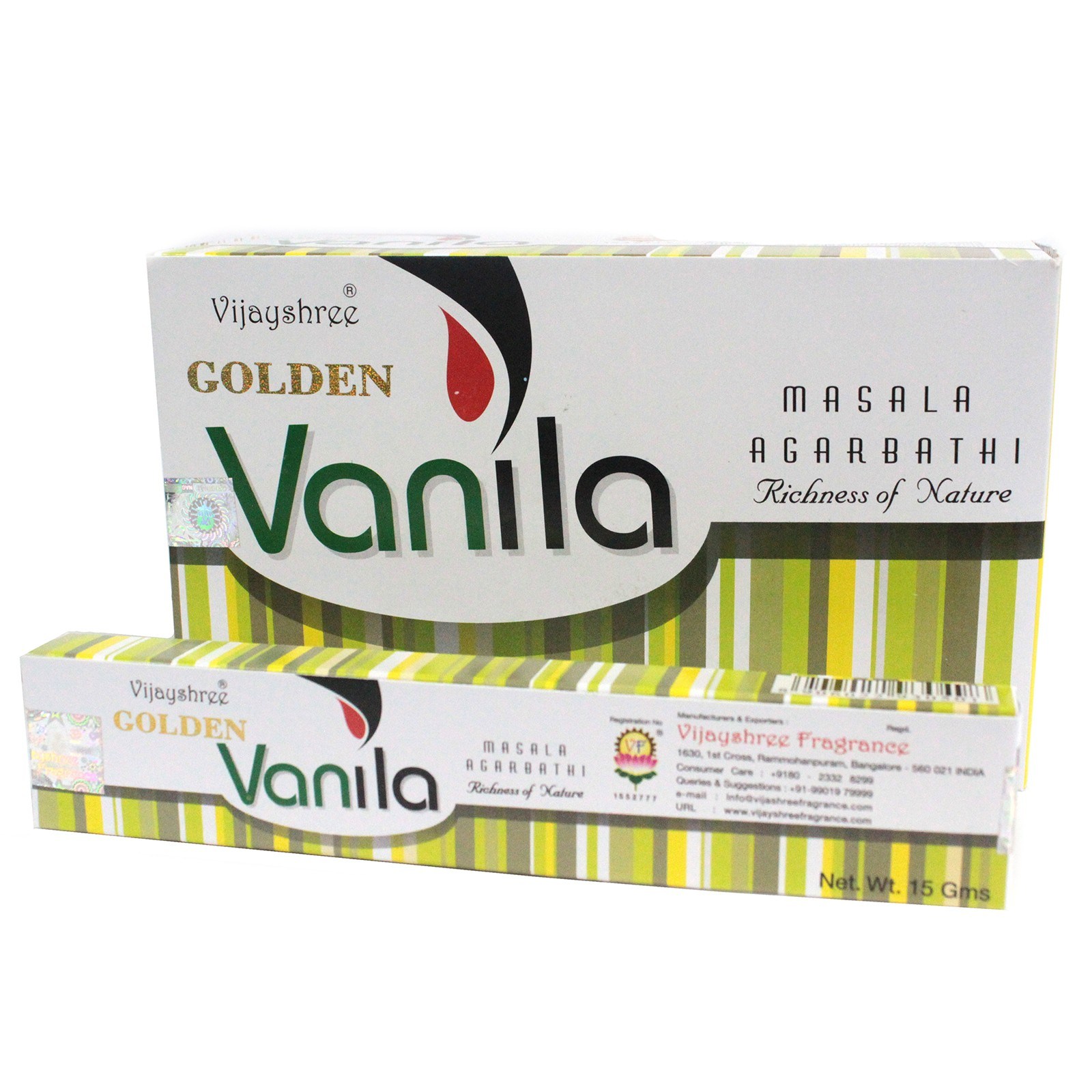 Varitas de incienso Golden Nag clásico – Vainilla